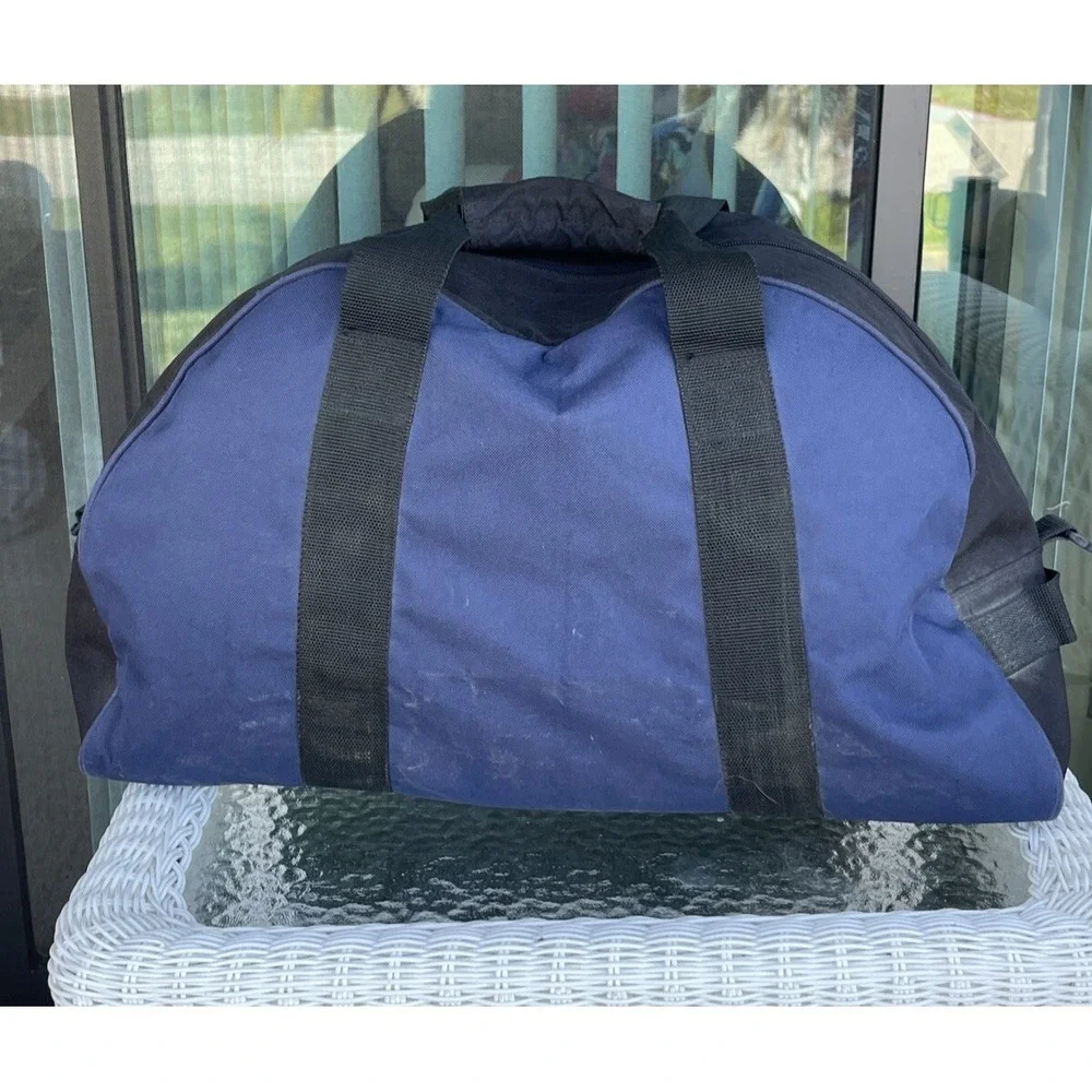 Hilton Head Pro Edition Travel Sport‎ Shoulder Duffle Gym Bag Blue Canvas